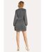 Robe courte chic brillante cache-coeur-2