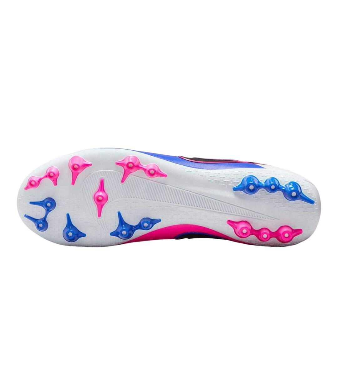 Chaussures De Foot Pour Terrain Ferme Tiempo Maestro Academy Homme Bleu Blanc Rose Nike-4