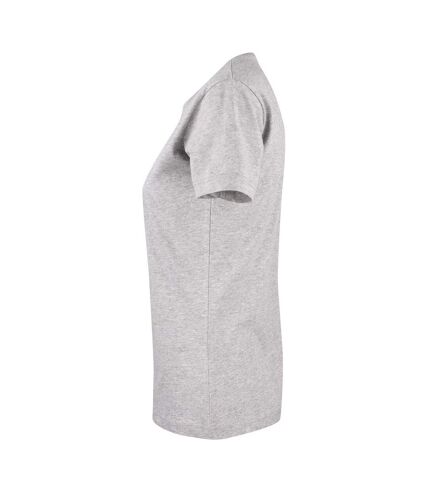 Clique Womens/Ladies Premium Melange T-Shirt (Grey Melange) - UTUB246