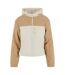Veste Polaire Femme Beige Sable Blanc Urban Classics-1