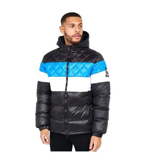 Mens pelmarsh jacket black/blue Crosshatch