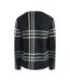 Unisex Adult Tartan Jumper Black White Fred Perry-2