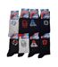 Pack de Chaussettes Adulte Licence Fantaisies-Assortiment modèles photos selon arrivages- - Pack de 8-2