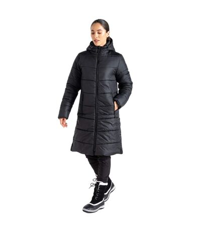 Womens/ladies Distinguish Baffled Padded Jacket Black Dare 2B