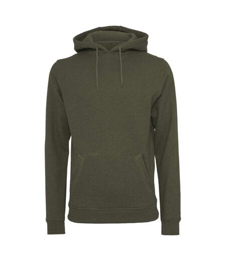 Build Your Brand Mens Heavy Pullover Hoodie (Olive) - UTRW5681