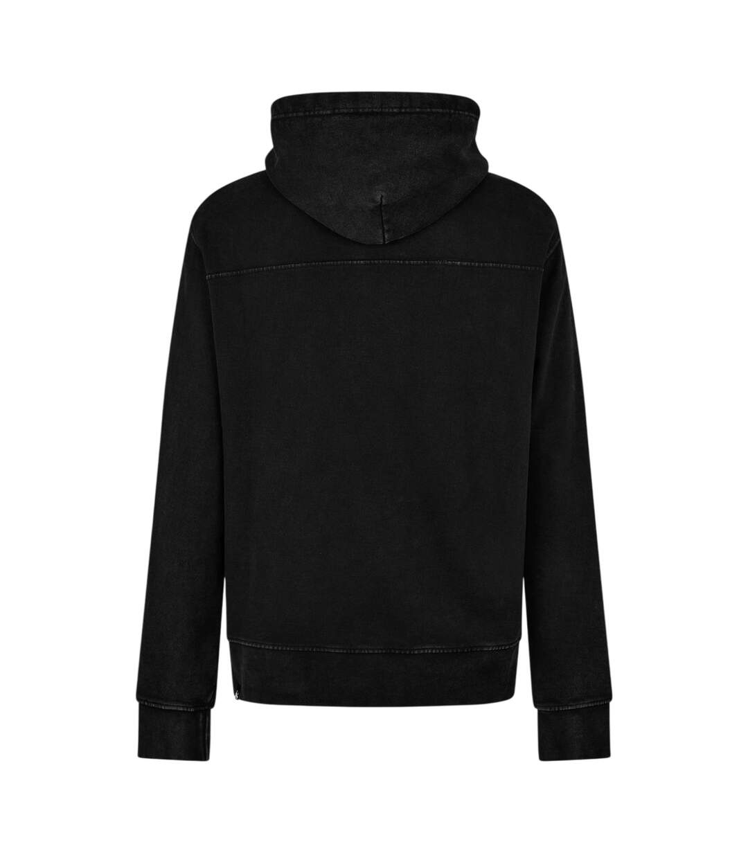 Mens Patch Sweatshirt Black Faded Money-2