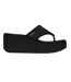 Sandales À Talons Compensés Femme Tout Noir Fit Flop-2