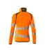 Veste Polaire Accelerate Safe Femme Orange Fluo Vert Kaki Foncé Mascot-2