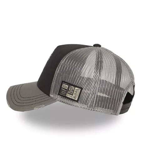 Casquette trucker avec filet souple effet bamboo avec print Crew Vondutch