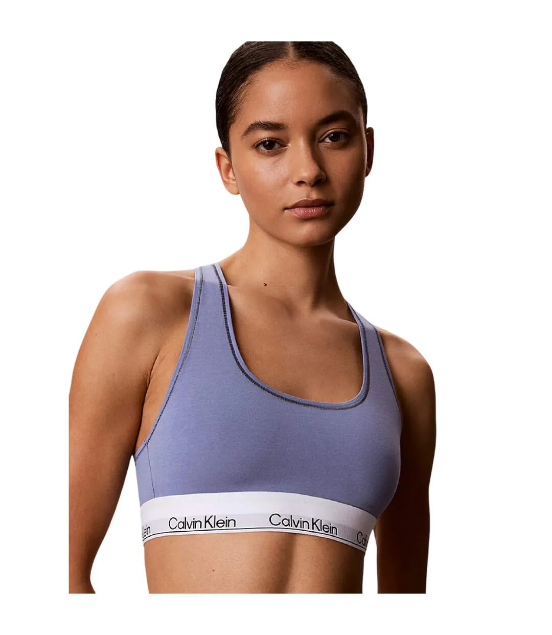 Lot De 2  Brassières Motif/style Triangle Femme Noir Bleu Calvin Klein-3