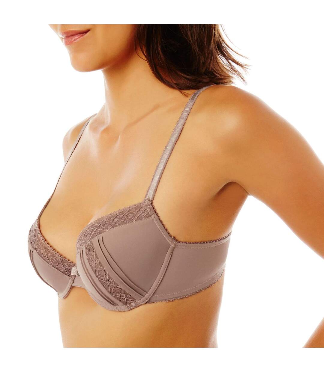 Soutien-gorge ampliforme coque moulée noisette Baroudeuse POMMPOIRE-1