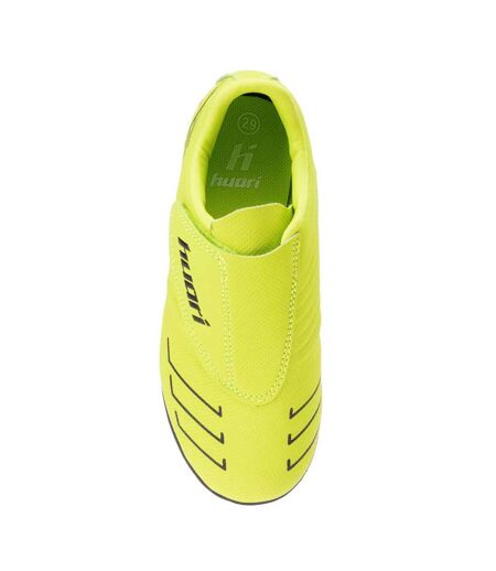 Chaussures de foot pallo enfant vert clair / noir Huari