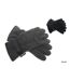 Mens fleece gloves black RJM