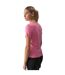 T-shirt Motif/style Logo F1649 Femme Rose 4F-3