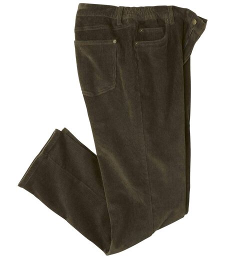 Men's Bronze Regular Fit Corduroy Trousers  
