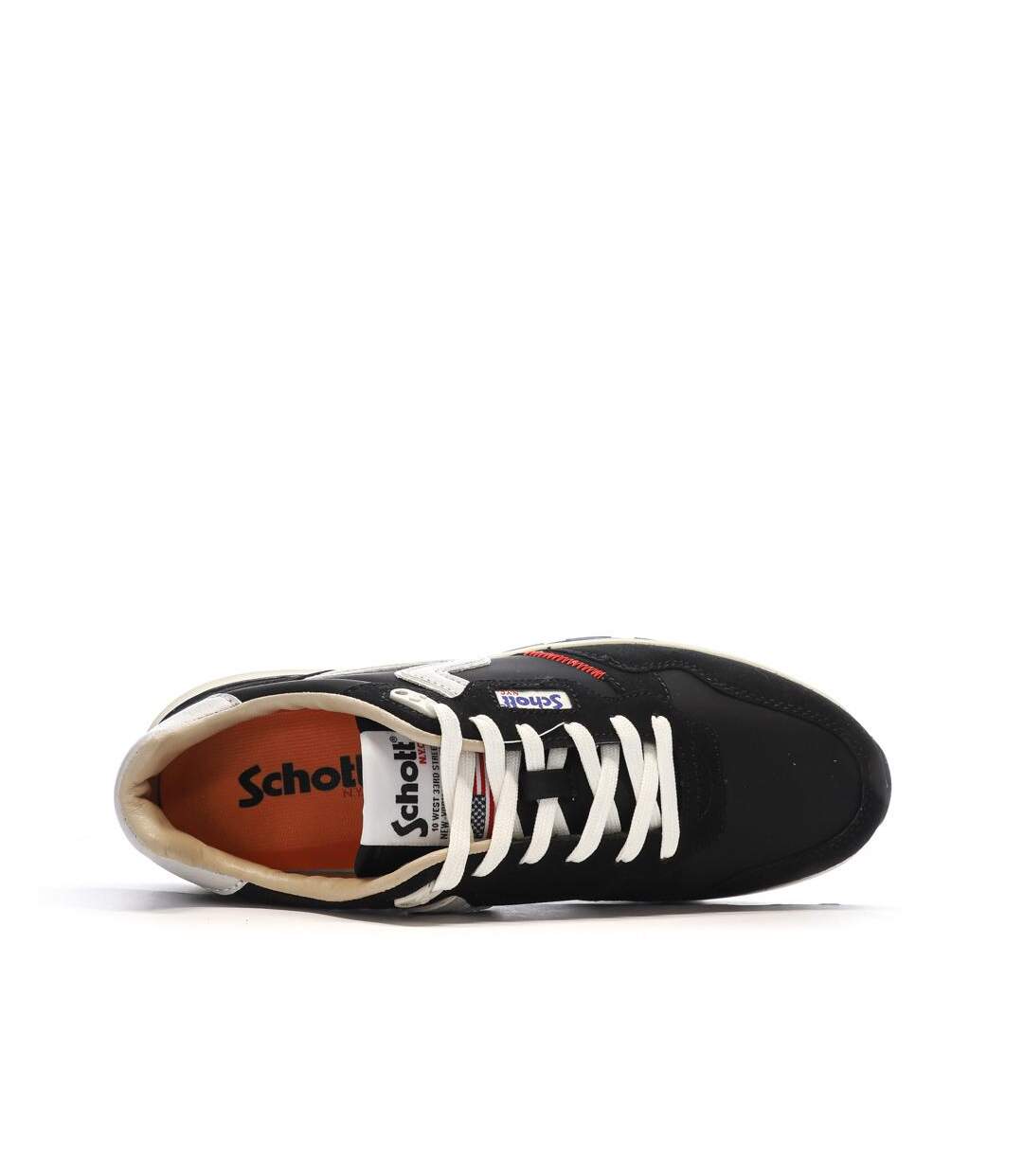 Baskets noires/blanches homme schott dorian-4