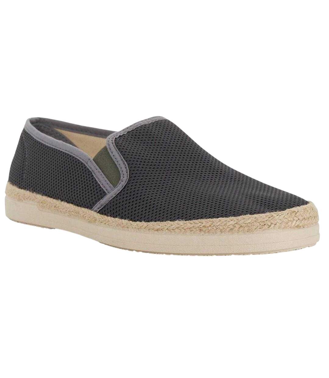 Mens Le Ferdo Textured Espadrilles Grey Dune London-1