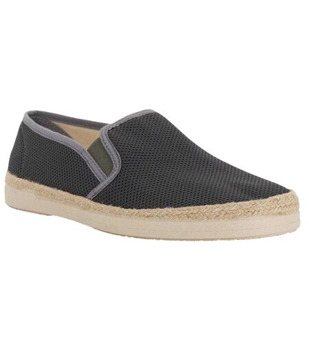 Mens Le Ferdo Textured Espadrilles Grey Dune London