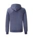 Sweat À Capuche Classic Adulte Bleu Marine Chiné Fruit Of The Loom-2