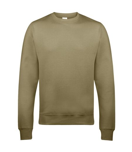 AWDis Just Hoods AWDis Unisex Crew Neck Plain Sweatshirt (280 GSM) (Natural Stone) - UTRW2014