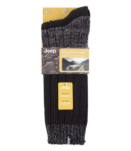 2 Pack Men's Heavyweight Wool Boot Socks