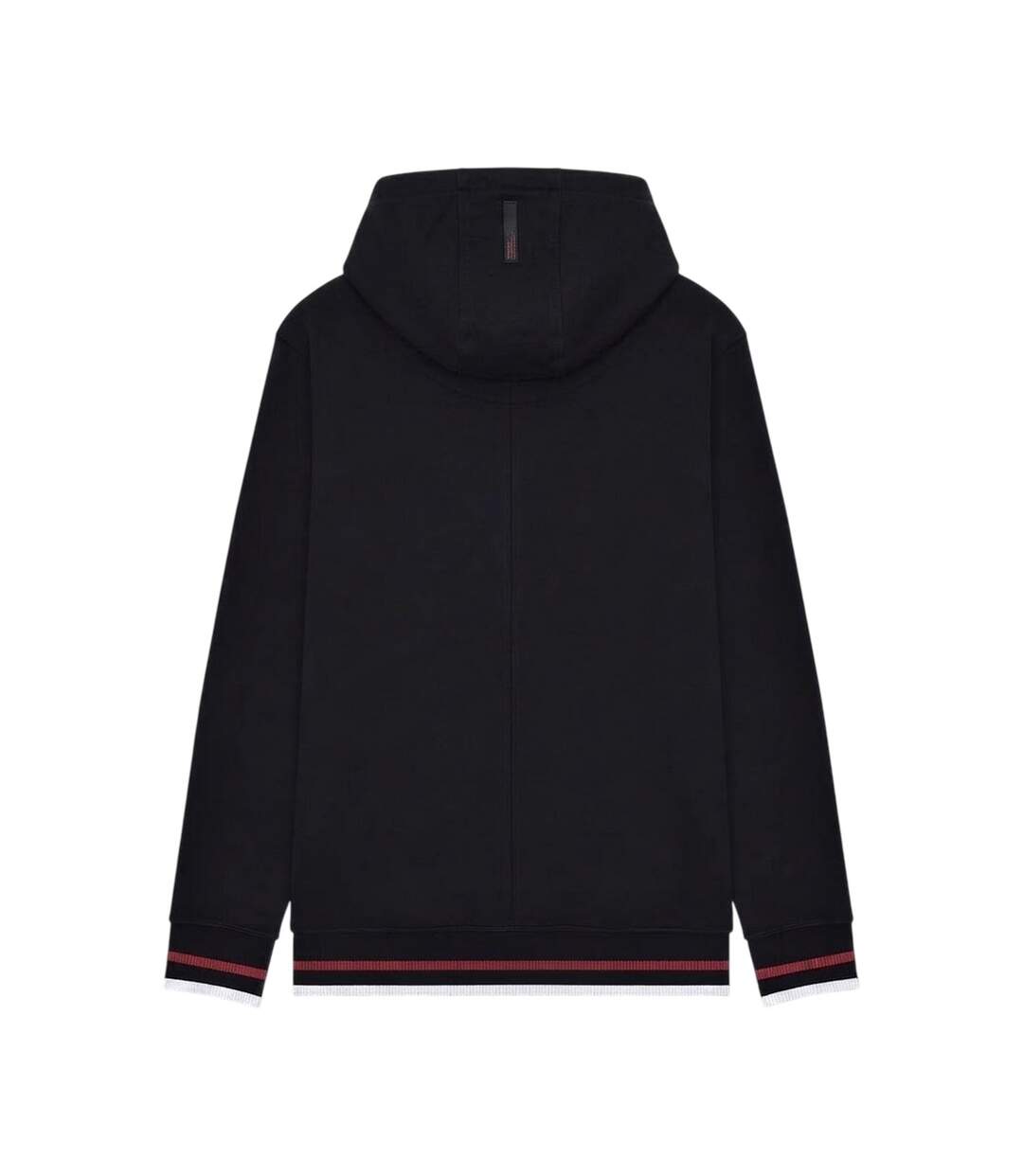Mens Hooded Sweat Jacket Black Lambretta-2