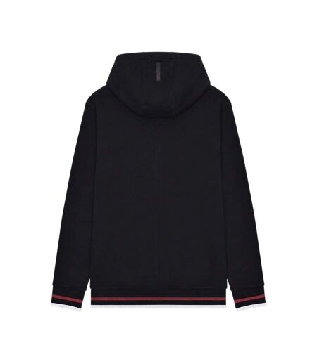 Mens Hooded Sweat Jacket Black Lambretta