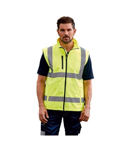 Mens high-vis gilet yellow Yoko