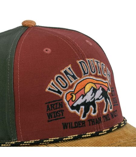 Casquette semi curve premium effet usé avec broderie Wilder Vondutch