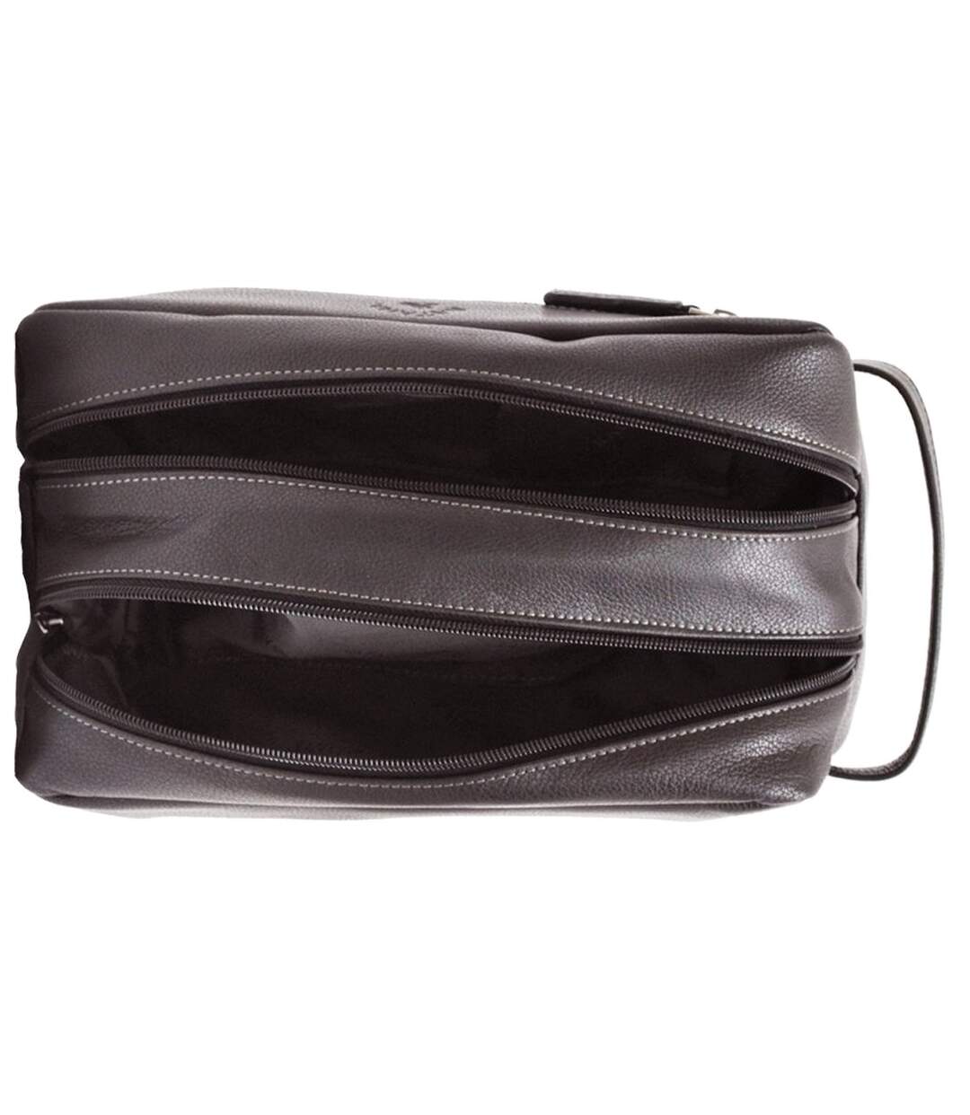 Katana - Trousse de toilette en cuir L - chocolat - 6348-4