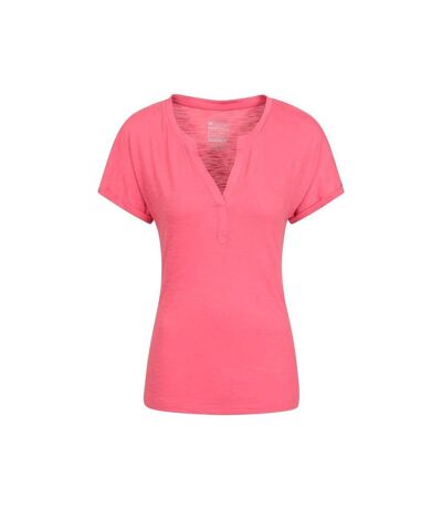 Mountain Warehouse Womens/Ladies Skye Slub T-Shirt (Pink) - UTMW113