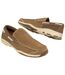 Men's Brown Elasticated Moccasins