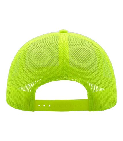 Lot de 2  casquettes rapper adulte jaune fluo / blanc Atlantis