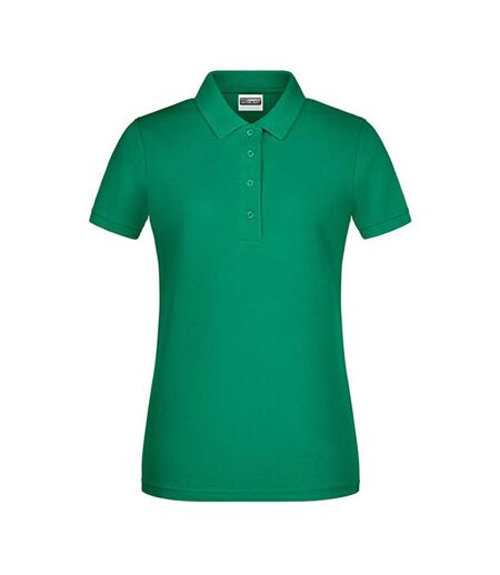 Polo Basic Femme Vert Irlandais James And Nicholson