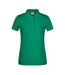 Polo Basic Femme Vert Irlandais James And Nicholson-1
