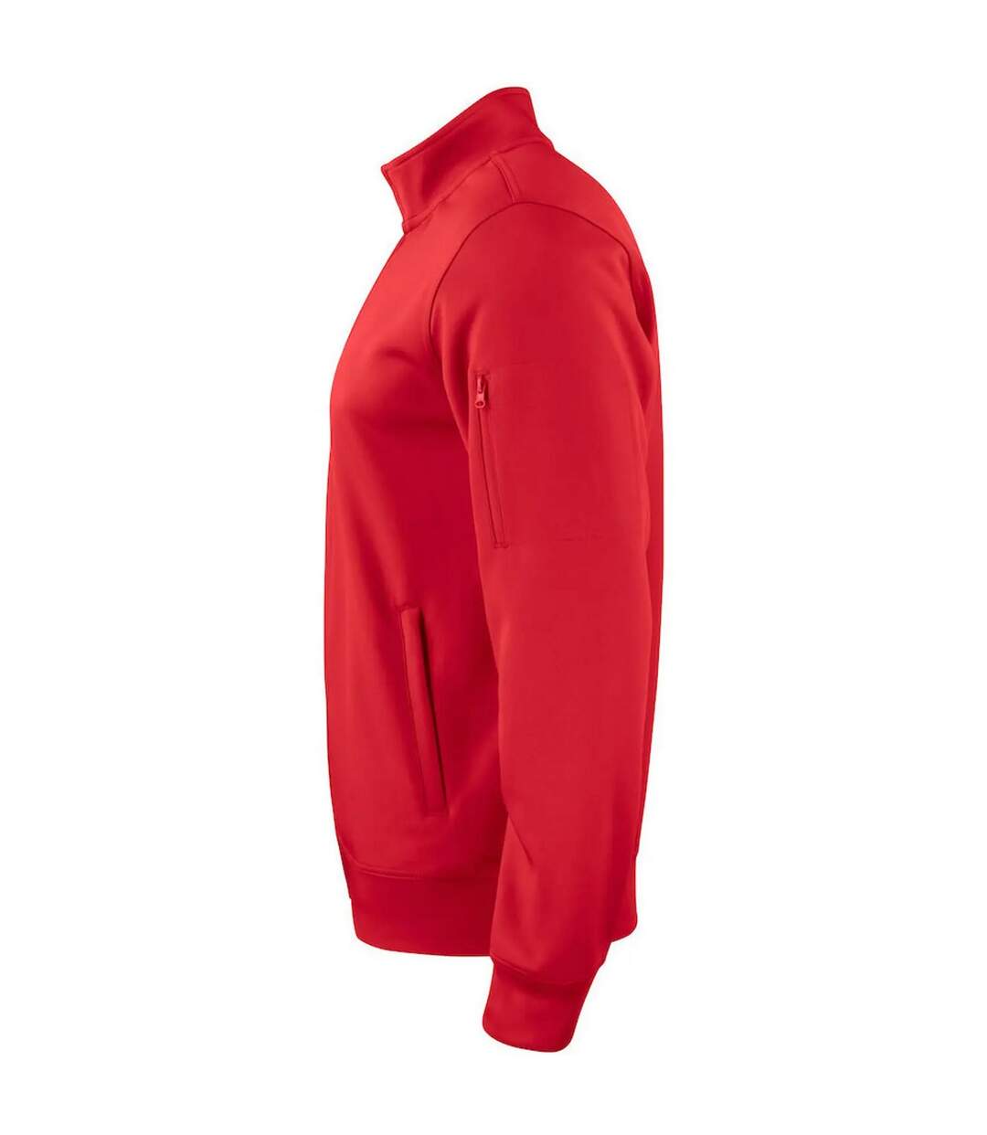Mens Basic Active Cardigan Red Clique-3
