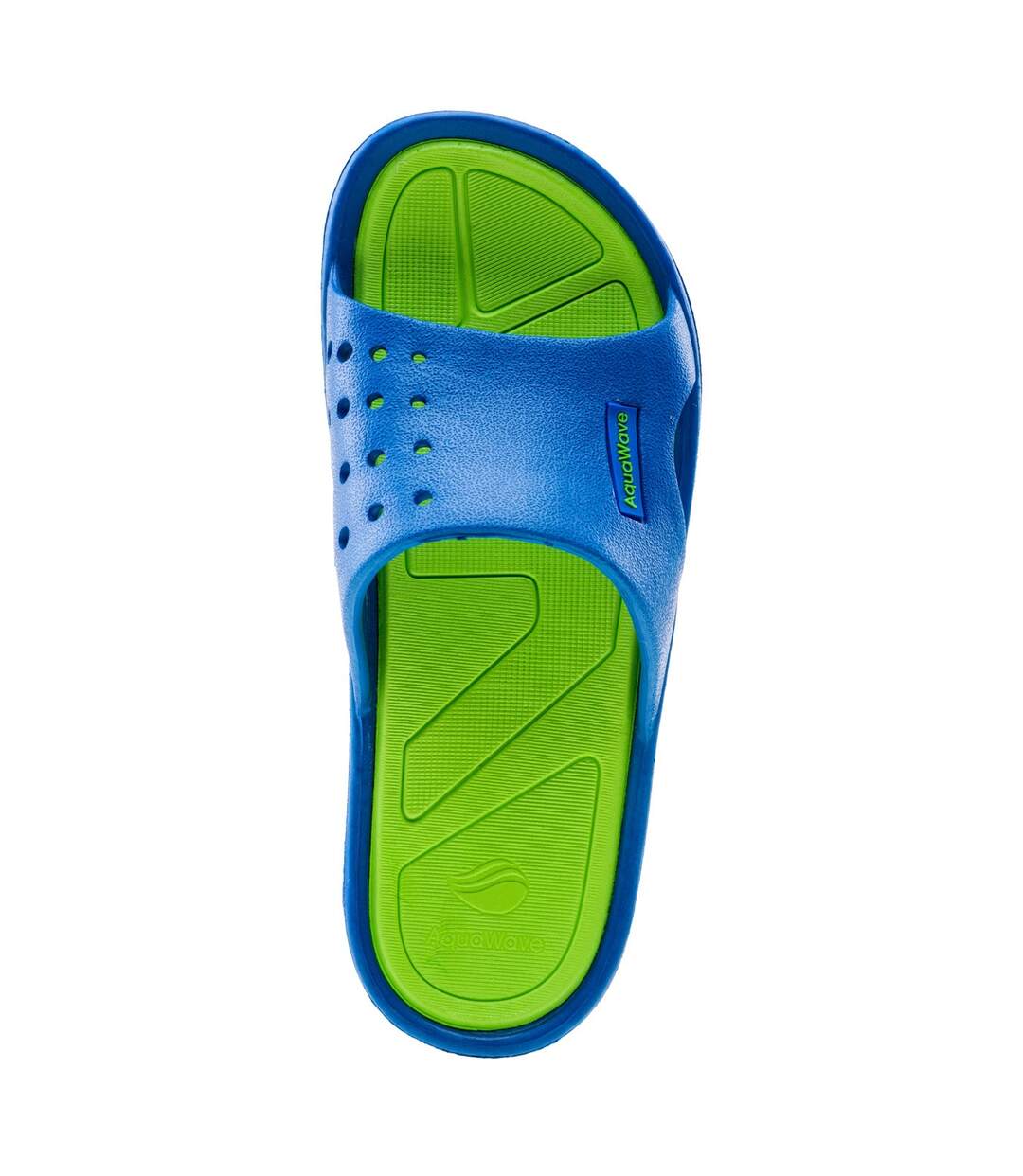 Claquettes nahin enfant bleu vif / vert clair Aquawave-4
