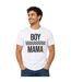 T-shirt Fête Des Mères Motif/style À Carreaux Femme Blanc AWD-3