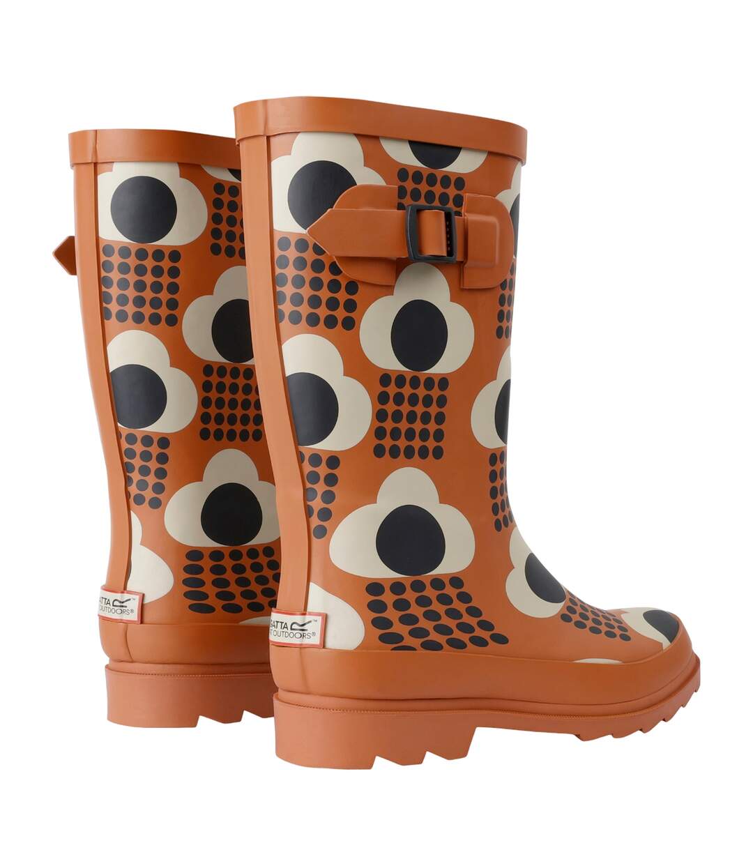 Bottes de pluie orla kiely femme brun clair Regatta-2