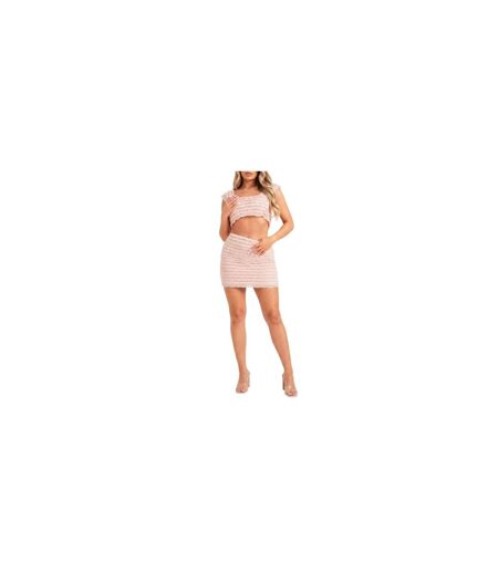 Mini Jupe Femme Rose Missy Empire