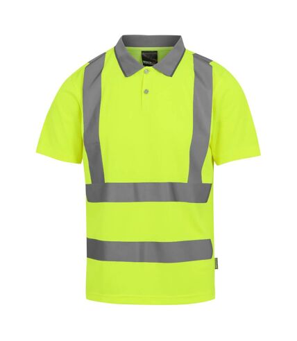 Mens pro hi-vis polo shirt yellow Regatta