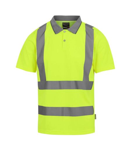 Mens pro hi-vis polo shirt yellow Regatta