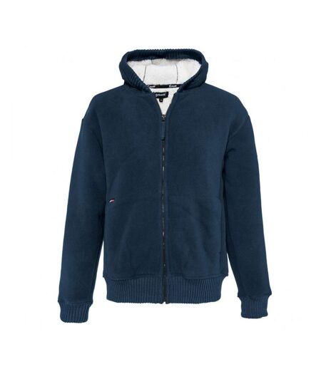 Sweat zippé marine homme Schott Hodded Sweat