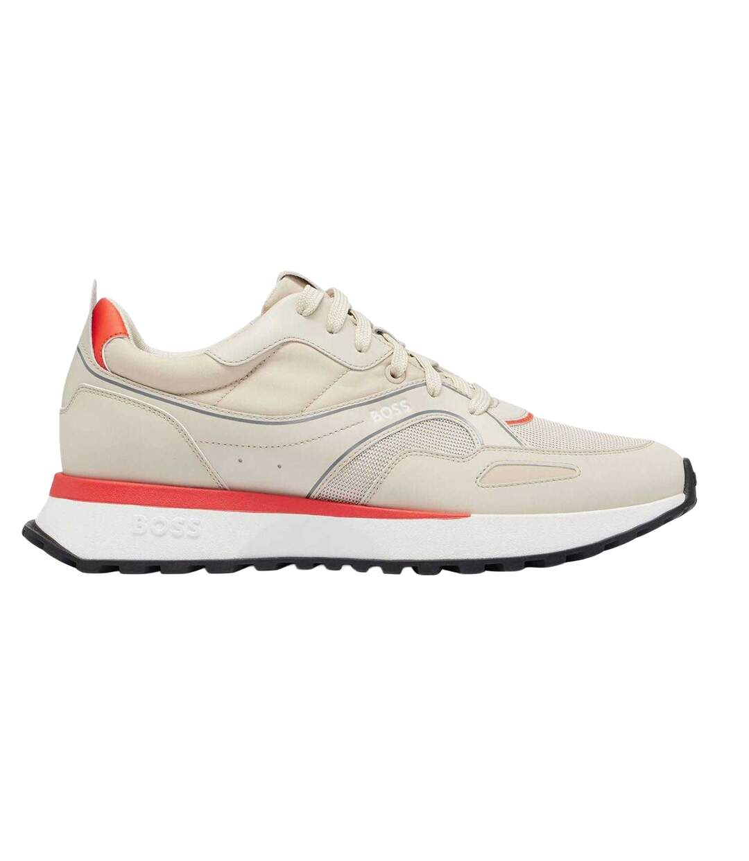 Mens Jonah Running Trainers Beige Boss-3
