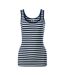 Débardeur Sailor Femme Bleu Marine Blanc Malfini-1