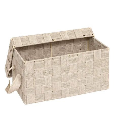 Lot de 2 Boîtes de Rangement Lise 35cm Beige