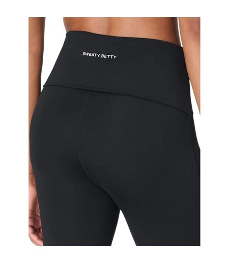 Womens/ladies Technical Workout Leggings Black Sweaty Betty