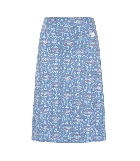 Womens/ladies Tile Jersey Skirt Blue Red Lazy Jacks