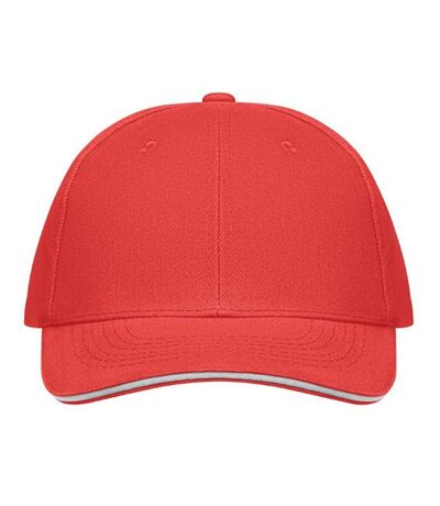 Buffalo 6 Panel Baseball Cap White Red MidOcean