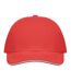 Buffalo 6 Panel Baseball Cap White Red MidOcean-1